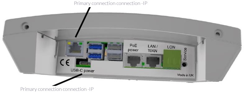 rear view - GN100 BLE & LON Edge Gateway 