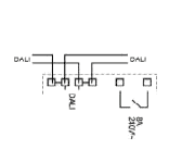Diagram 1 - PL130-L DALI Relay Module